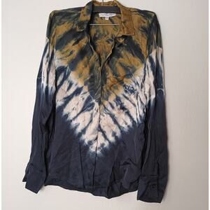 Young Fabulous & Broke Women's Susan Tie-Dye Shirt Blouse Flowy Bohemian Hippie